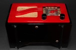 Motorola Catalin Radio 51x15 ’S-Grill’ Red + Black Art Deco Beauty